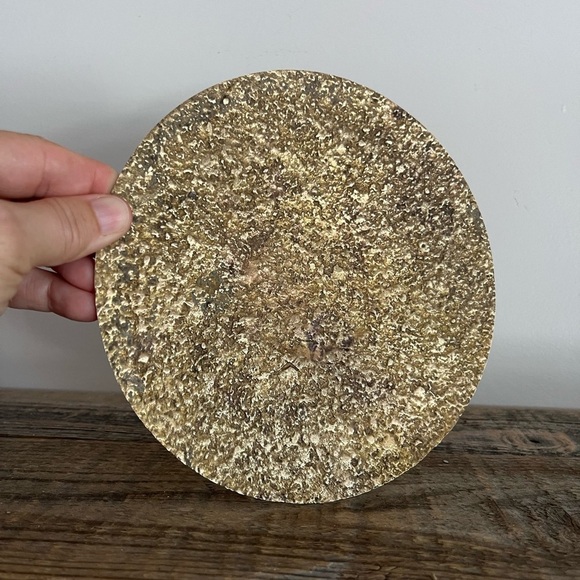 Brass pillar candle tray large - Picture 3 of 4